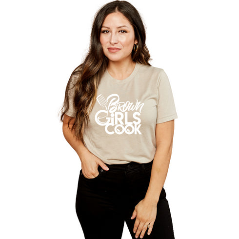 Brown Girls Cook Signature Tee - Unisex - Tan